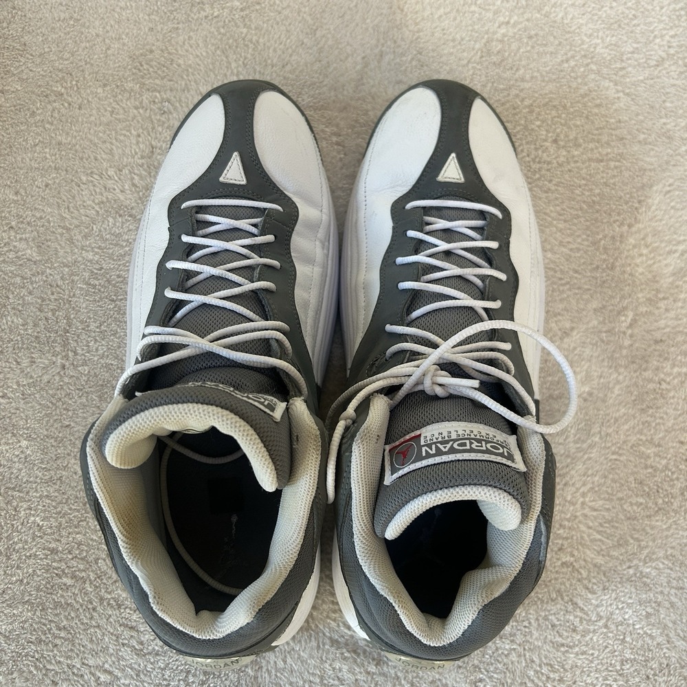 Nike‎ Air Jordan Jumpman Team 1 Retro White Grey 644938-105 Size 12 - Picture 6 of 9